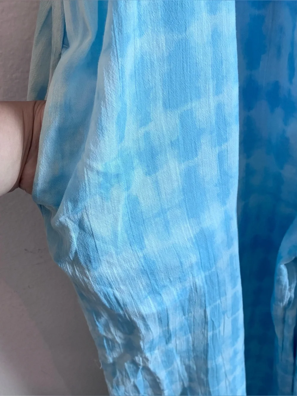 Janie and Jack Batik Breeze Tie-Dye Cotton Jumpsuit Blue Size 14 New pocket